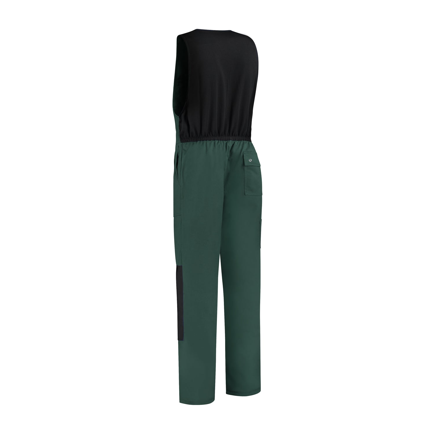 Bodybroek katoen/polyester flessengroen/zwart