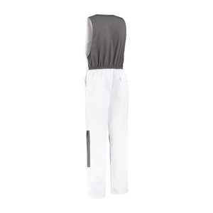 Bodybroek katoen/polyester wit/grijs