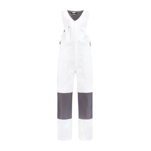 Bodybroek katoen/polyester wit/grijs