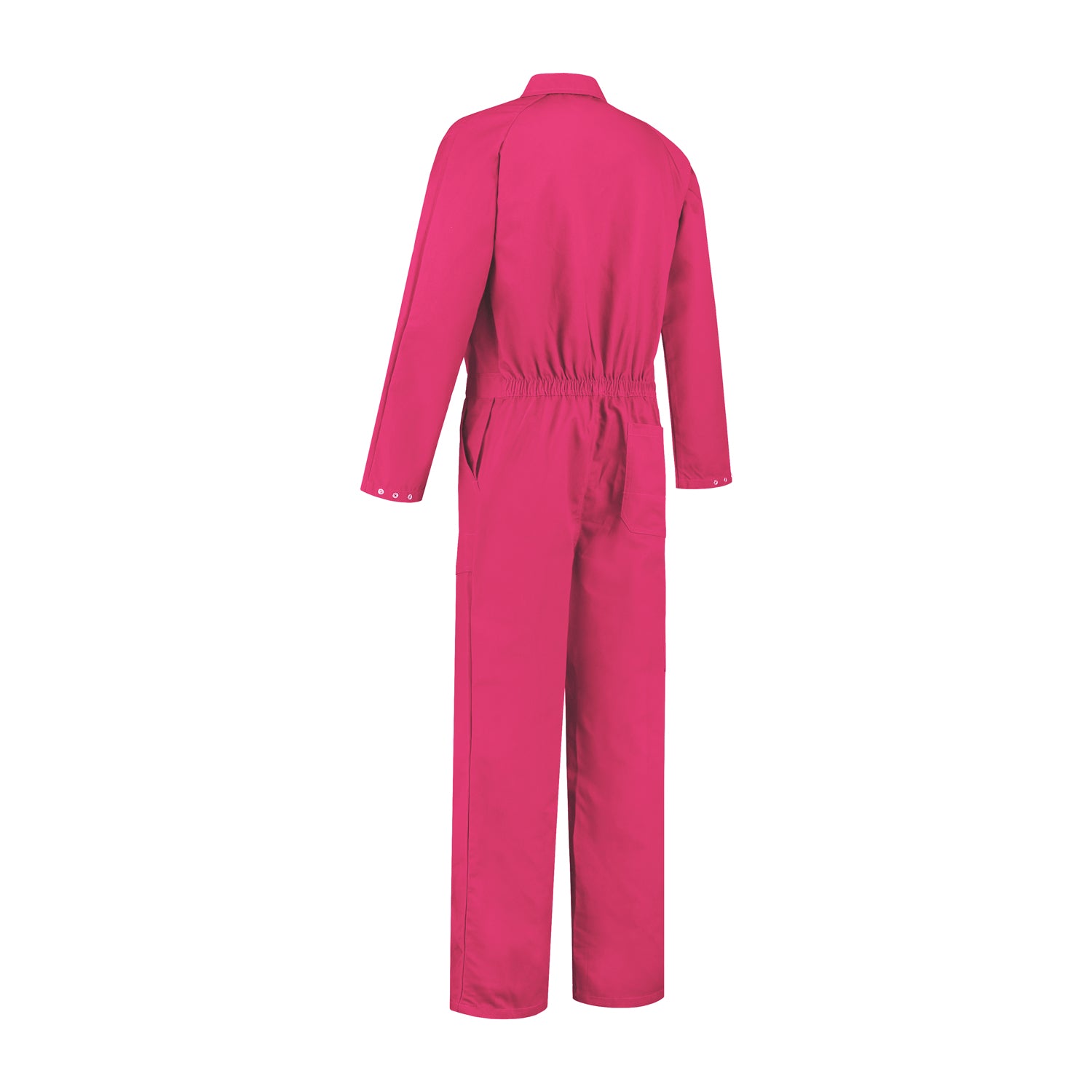 Kinderoverall polyester/katoen fuchsia