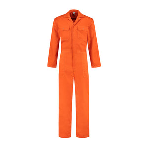 Kinderoverall polyester/katoen oranje
