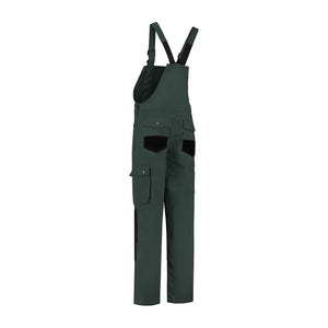 Tuinoverall katoen/polyester flessengroen/zwart