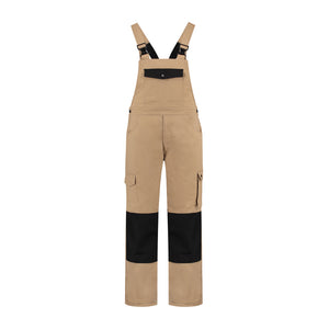 Tuinoverall katoen/polyester kaki/zwart