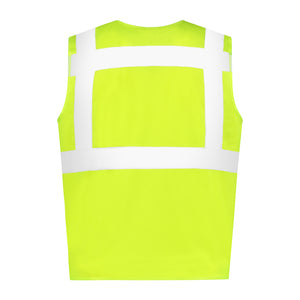 Veiligheidvest met rits RWS fluo geel