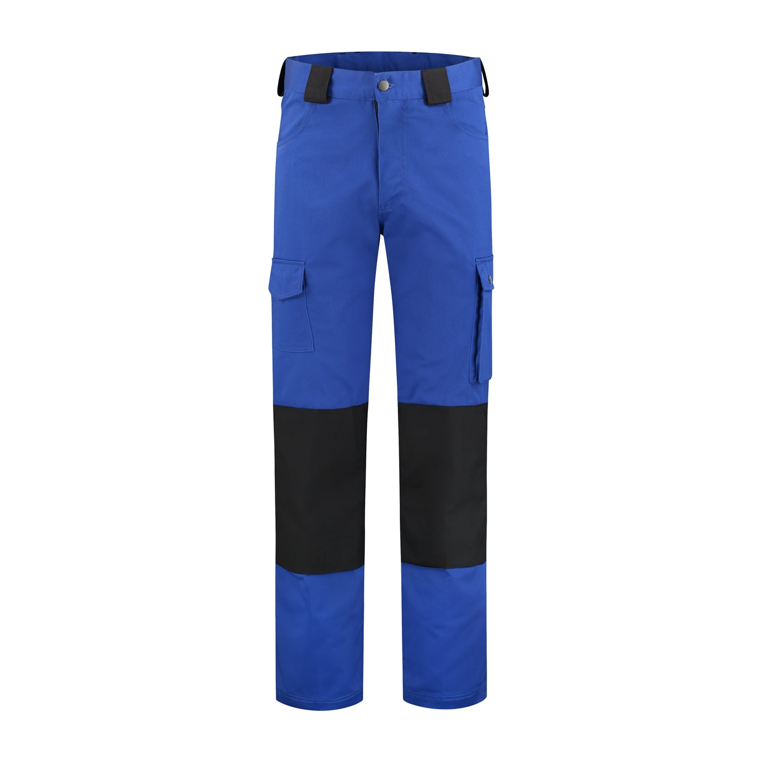 Werkbroek katoen/polyester korenblauw/zwart