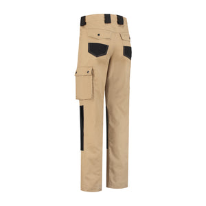 Werkbroek katoen/polyester kaki/zwart