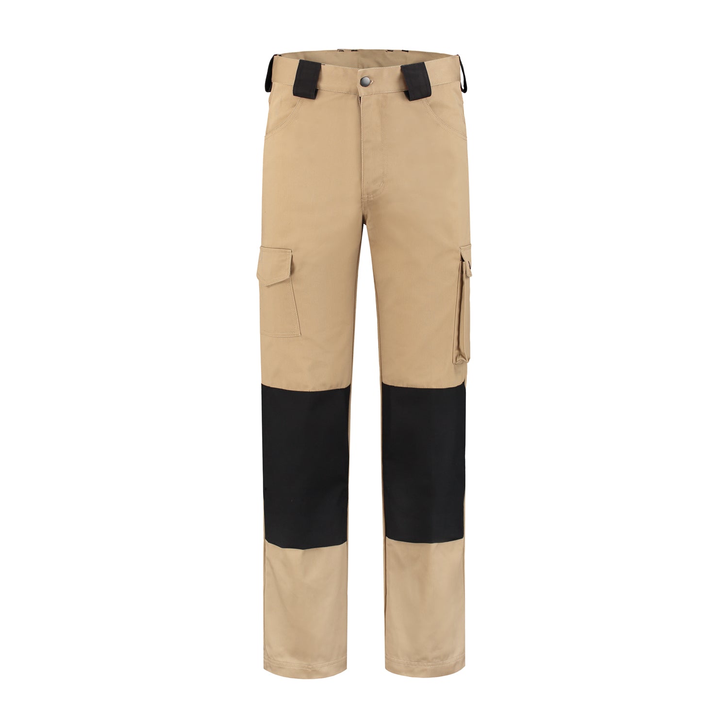 Werkbroek katoen/polyester kaki/zwart