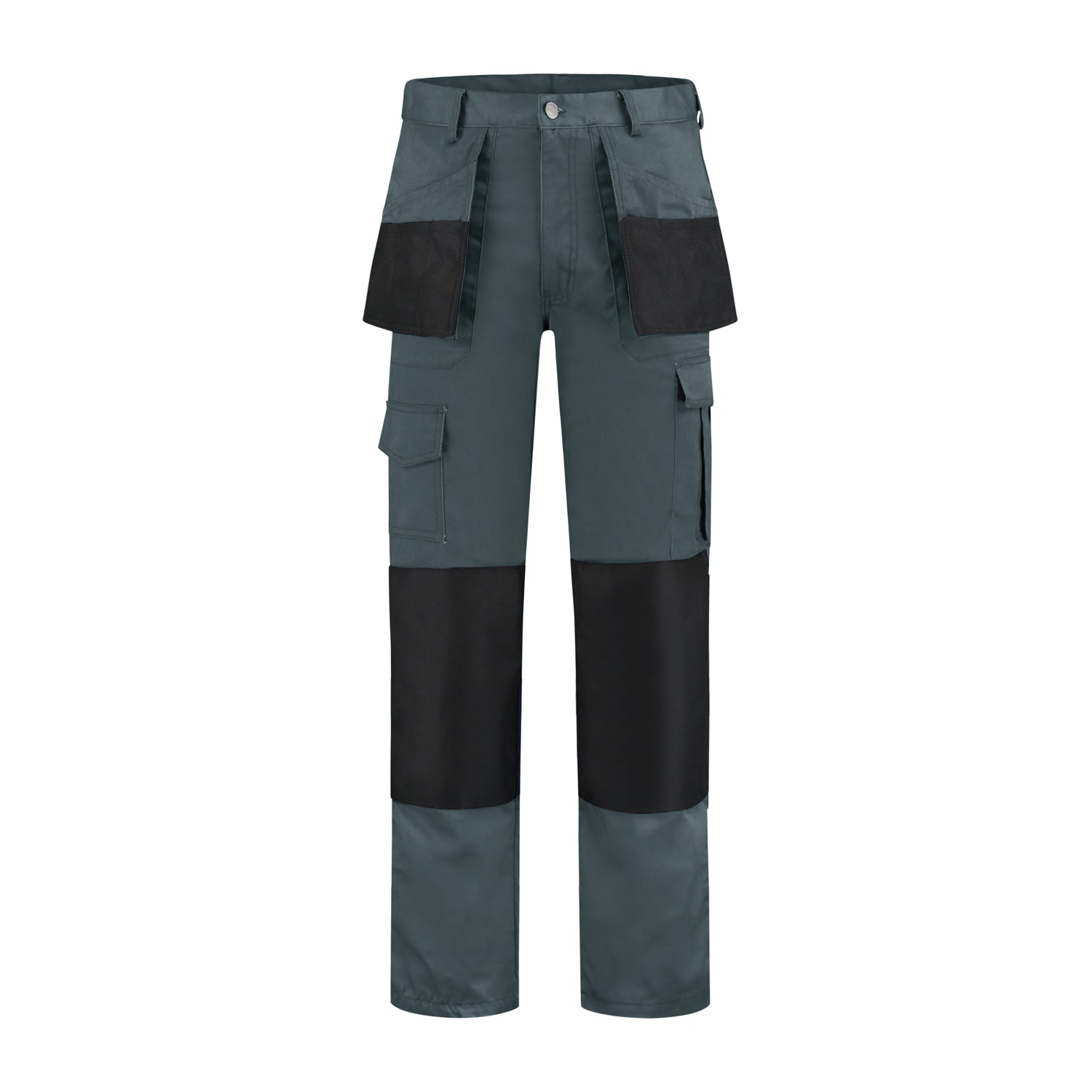 Werkbroek Oxford polyester/katoen grijs/zwart