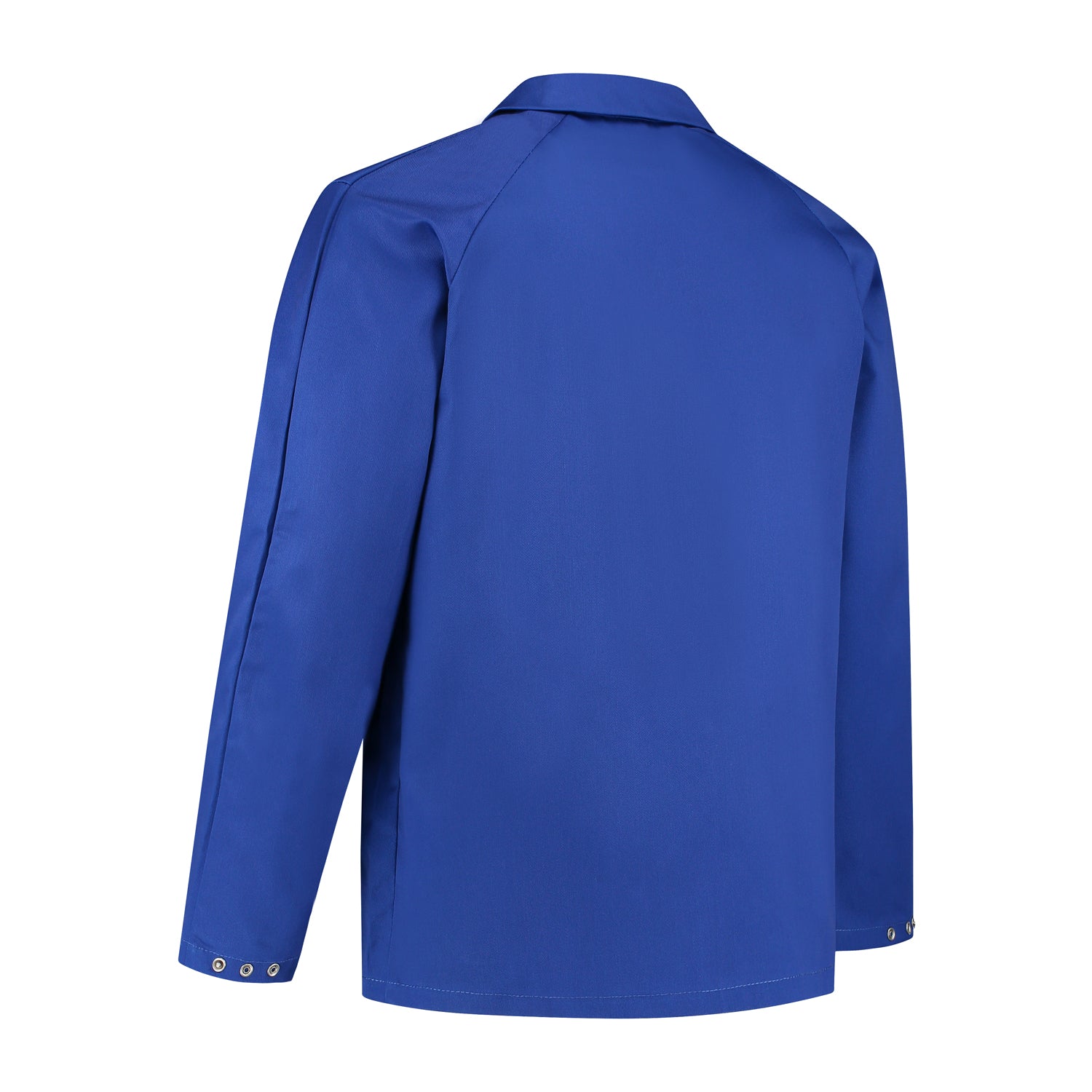 Werkjas polyester/katoen korenblauw